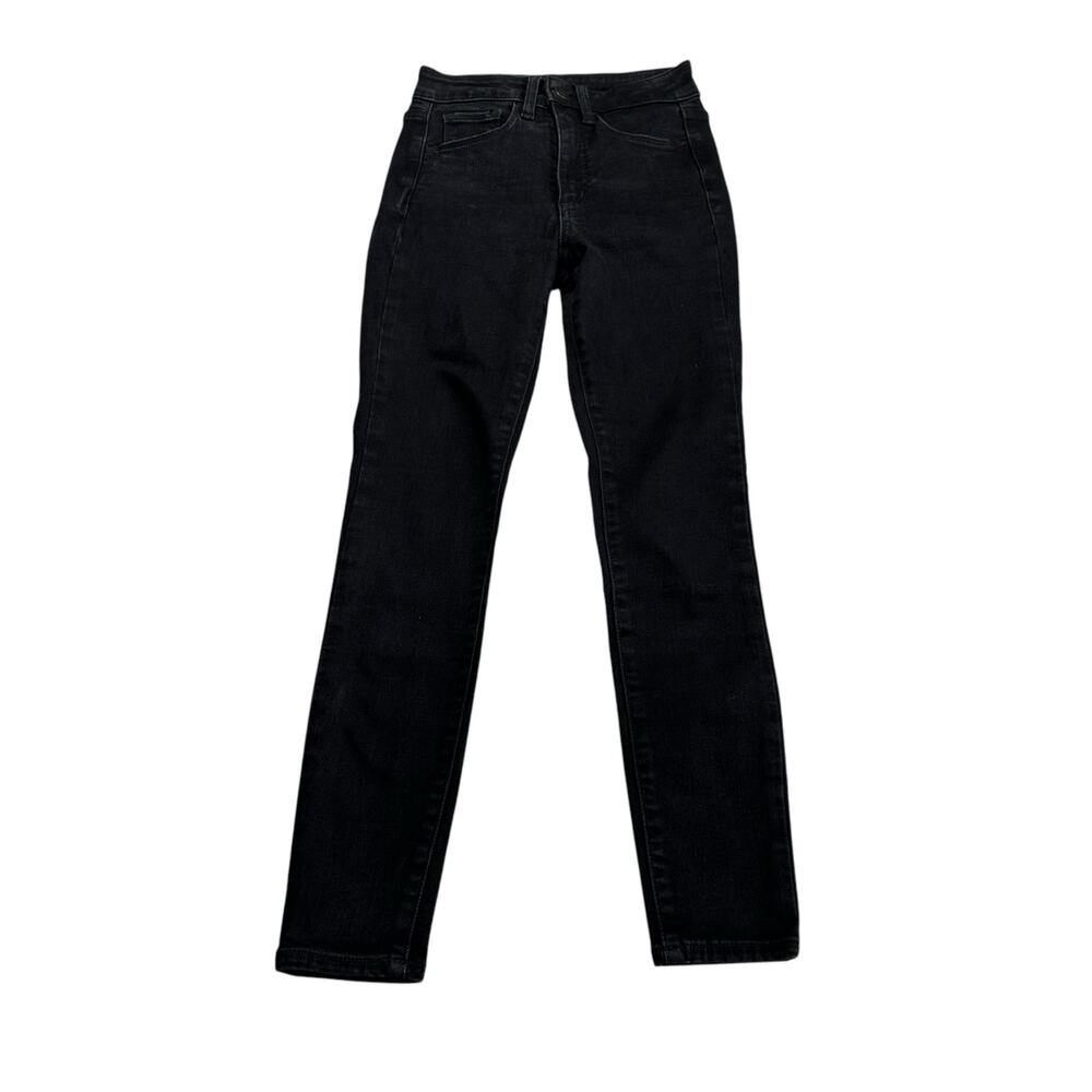 GAP Dark Grey Washed Black Universal Jegging High Rise Jeans Women's Size 24 00P